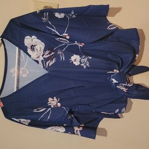 Cute tie blouse